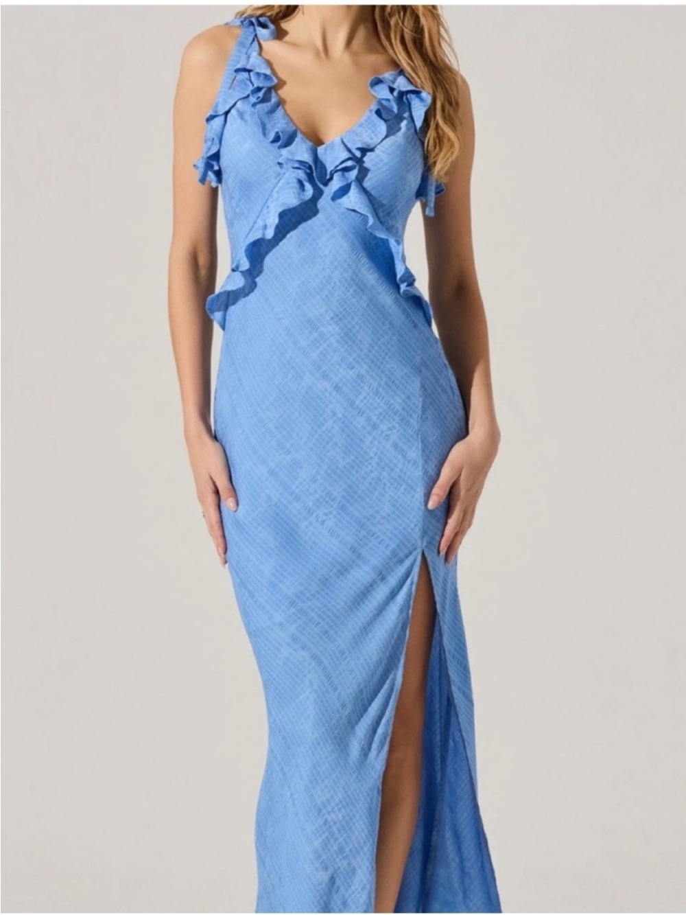 ASTR the Label Blue Maxi Dress